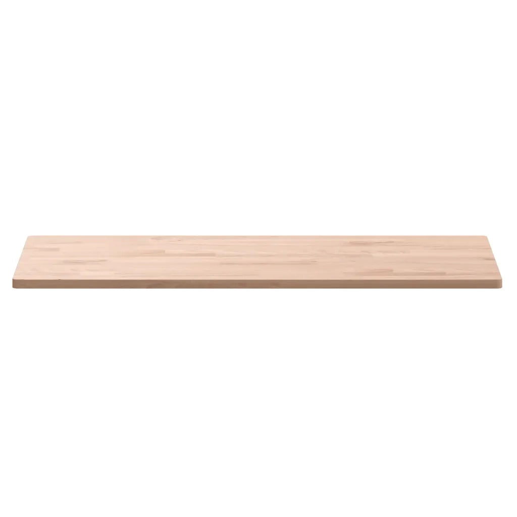 Piano Tavolo 80x40x1,5cm Rettangolare Legno Massello Faggio 3188878