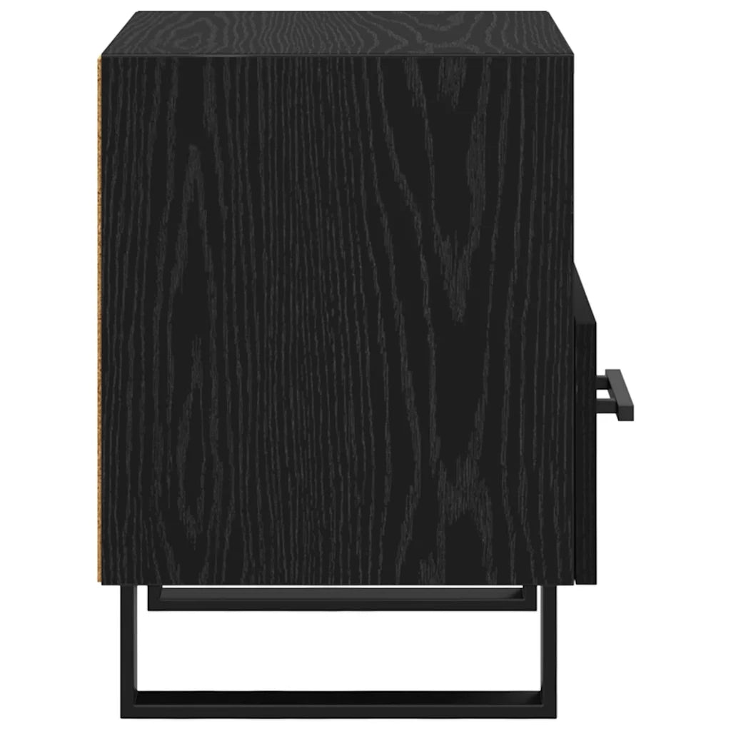 Armadio da Notte 2 pcs Rovere Nero 40 x 35 x 47,5 cm 882091