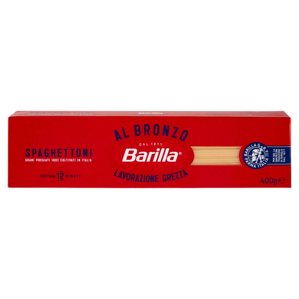 Barilla spaghettoni pasta trafilata al bronzo confezione da 400 grammi