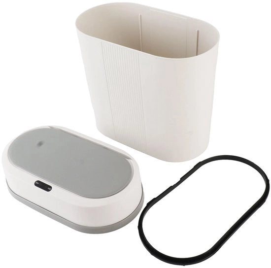 Cestello automatico 12L con sensore cassonetto fissa copertura anticorrosione bianco