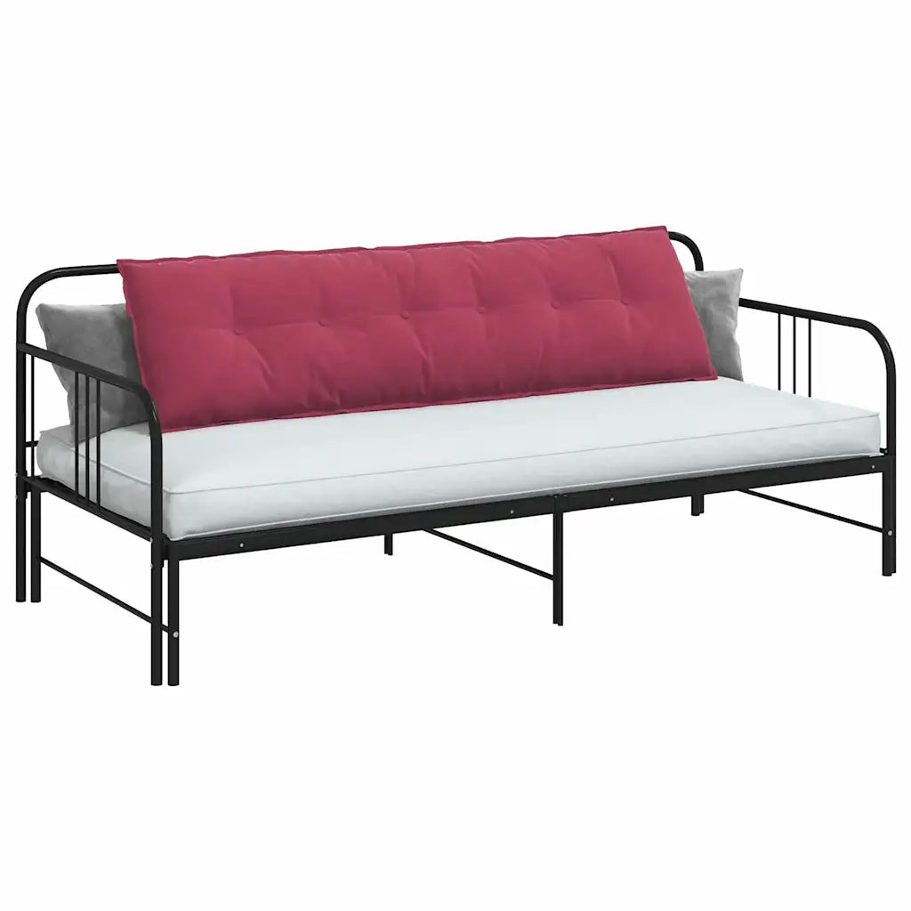 Cuscino per Schiena | Cuscino dorsale Rosso Vino 180 x 50 cm Tessuto in Cords