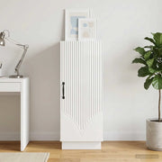 Credenza Bianco Lucido 33 x 34,5 x 87 cm Legno ingegnerizzato 895289