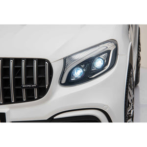 Macchina Elettrica per Bambini Licenza Ufficiale Mercedes AMG GLC63S Coupè 10,8V 5,4 Ah Bianco