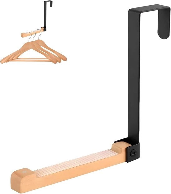 Hanger per porta con chiusura automatica senza foratura per appendiabito per porta interno nero - bianco - nero