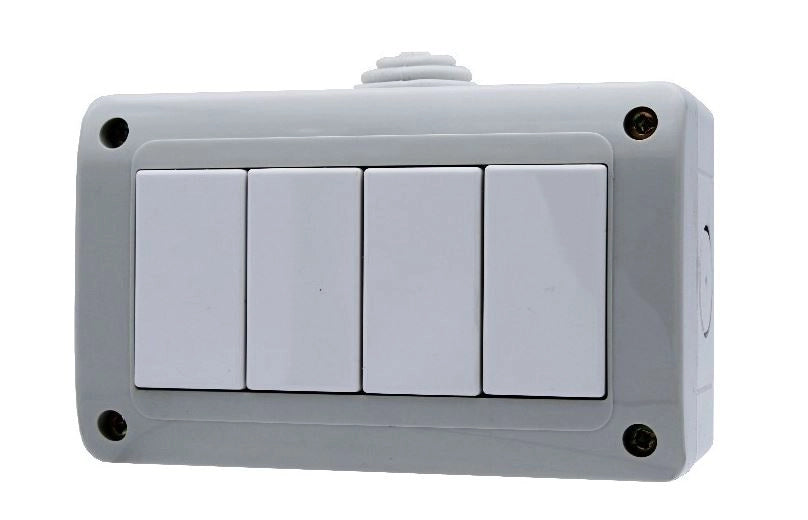 Custodia  Cassetta 504 4 Moduli Esterna IP40 Compatibile Matix