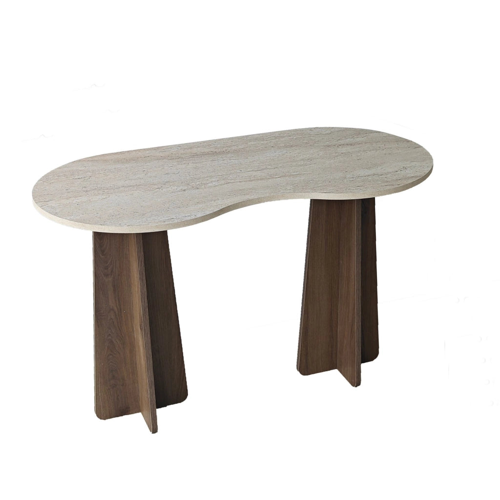 Scrivania in legno "Infini" - 120 x 60 x 75 cm - Travertino