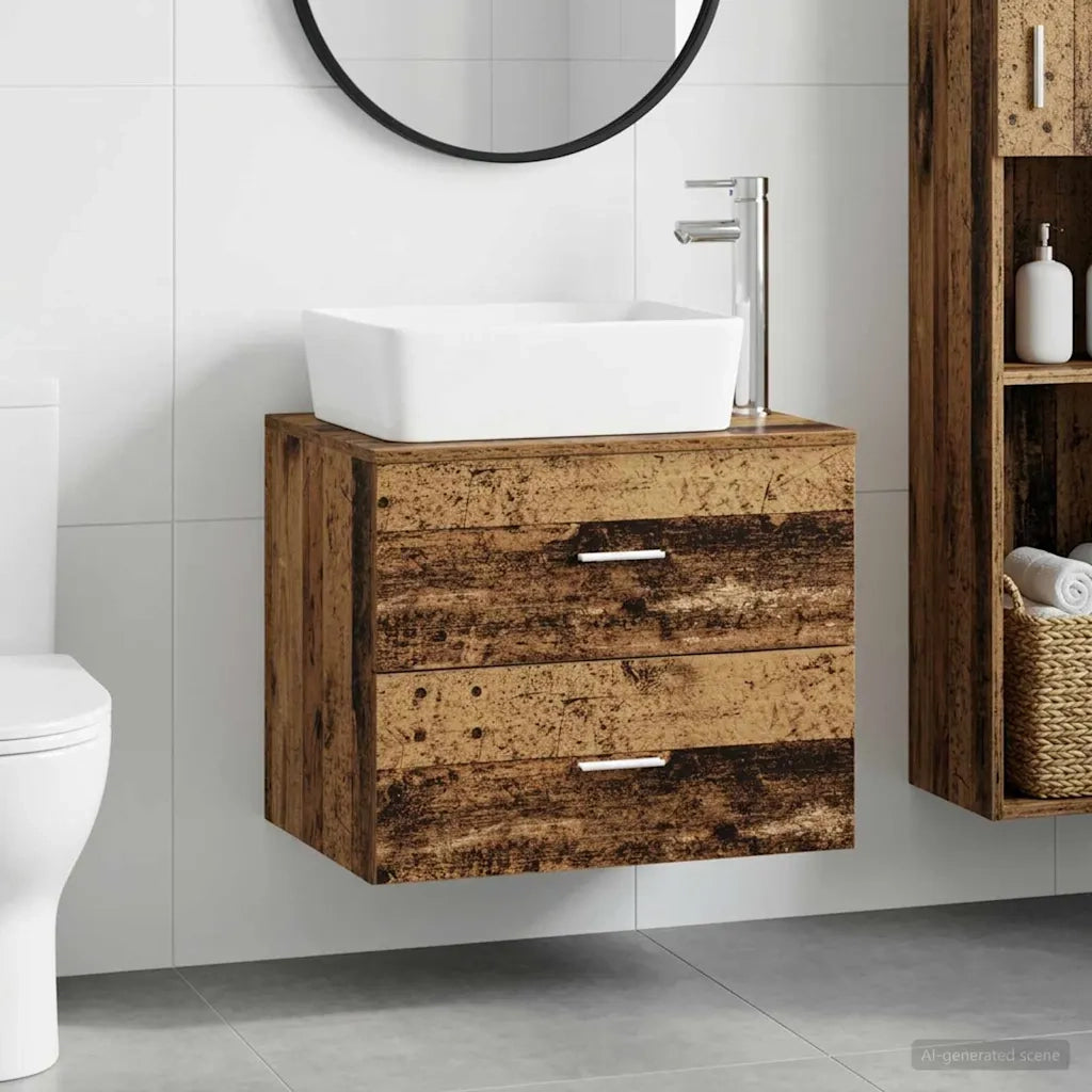 Set di mobili per il bagno Legno antico Legno ingegnerizzato 3404396