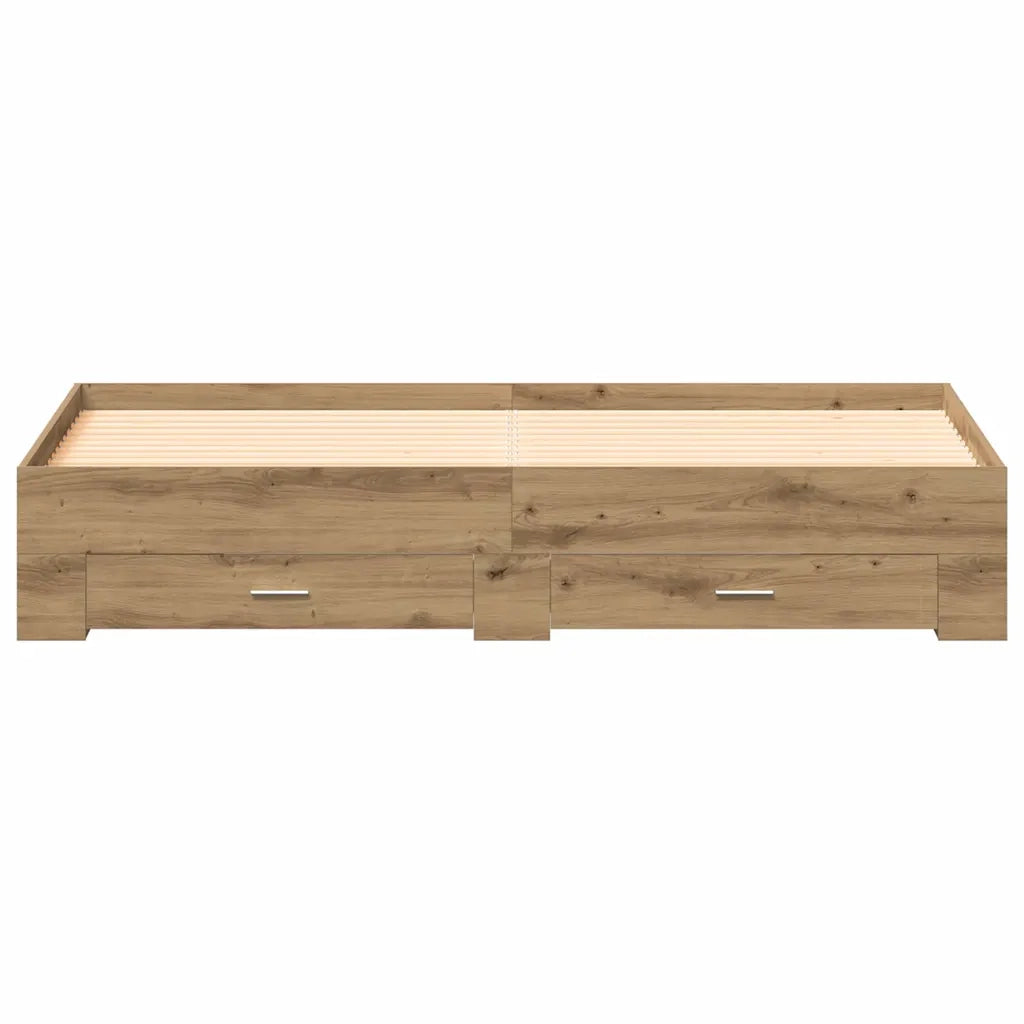 Letto matrimoniale | Letto per adulti | Struttura del letto Rovere artigianale 180 x 200 cm