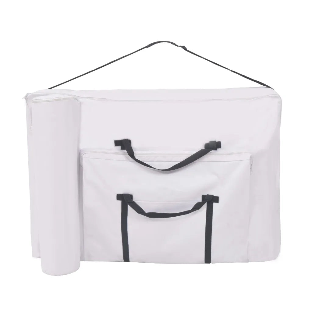 Lettino da Massaggio Pieghevole 3 Zone Spessore 10 cm Bianco 110152