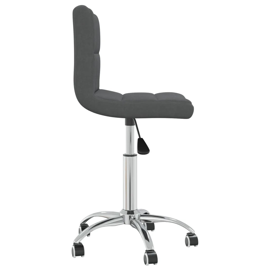 Sedia da Pranzo Girevole Grigio Scuro in Tessuto cod mxl 54102