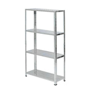 Scaffale in Metallo 4 Ripiani: 70X26X127cm  Portata totale 120kg (30KG a Ripiano)