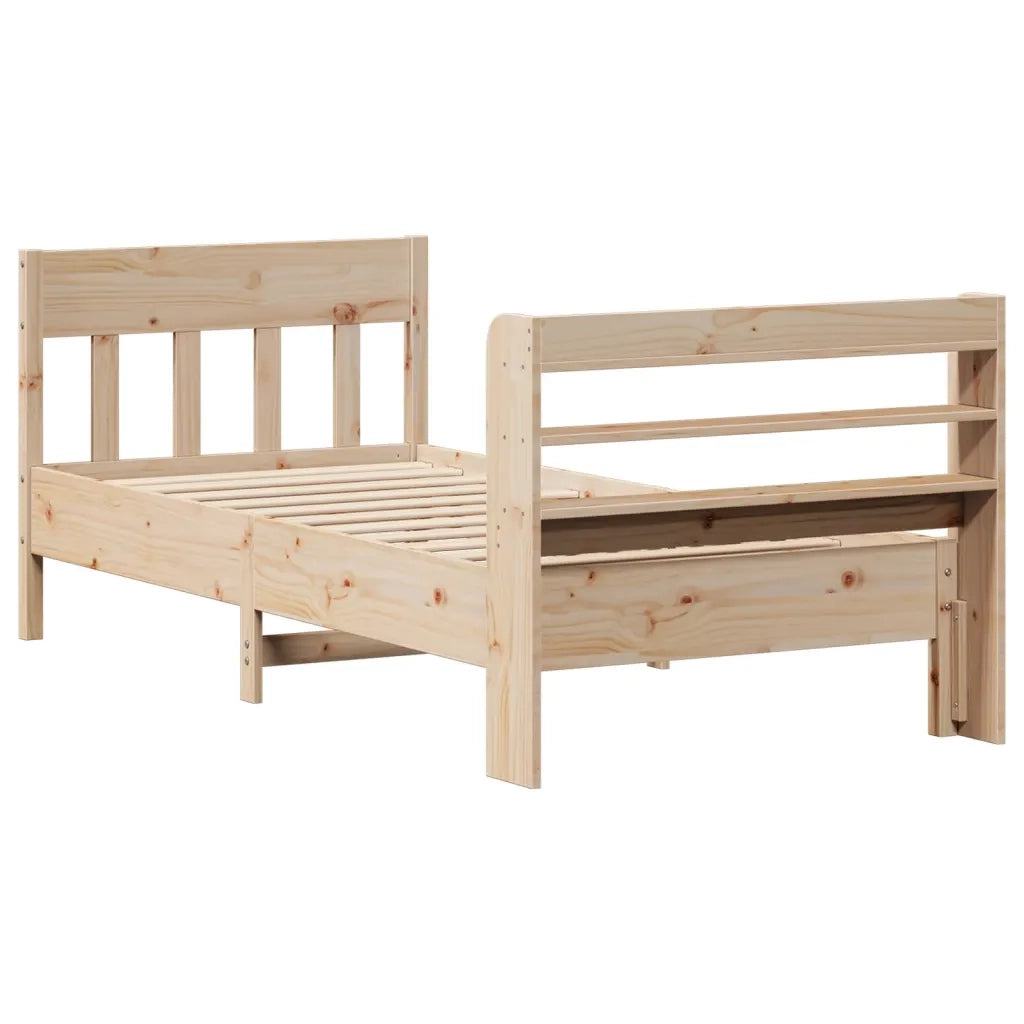vidaXL Letto senza Materasso 90x200 cm in Legno Massello di Pino