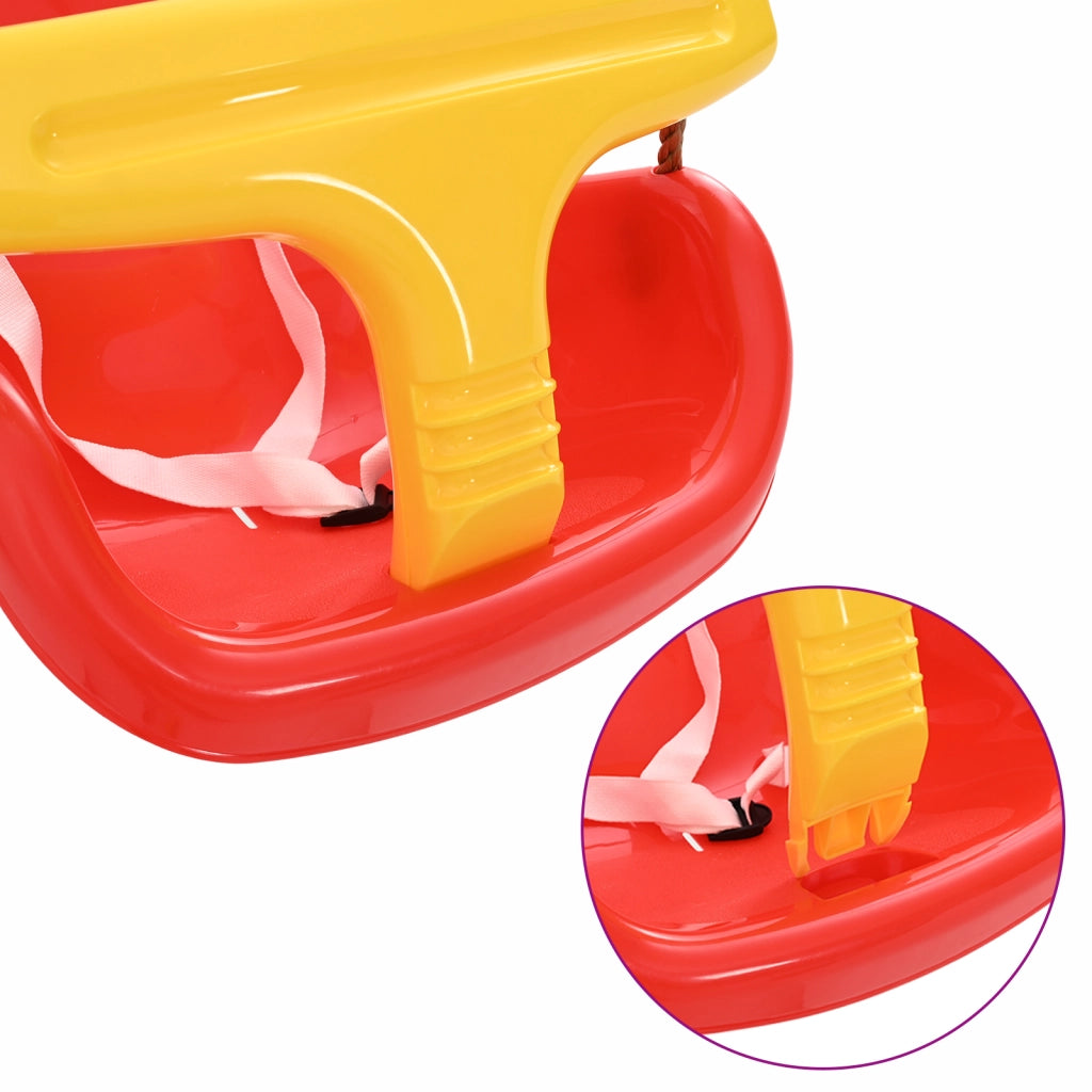Altalene per Bambini  con Cinture di Sicurezza e Corde Regolabili in Plastica