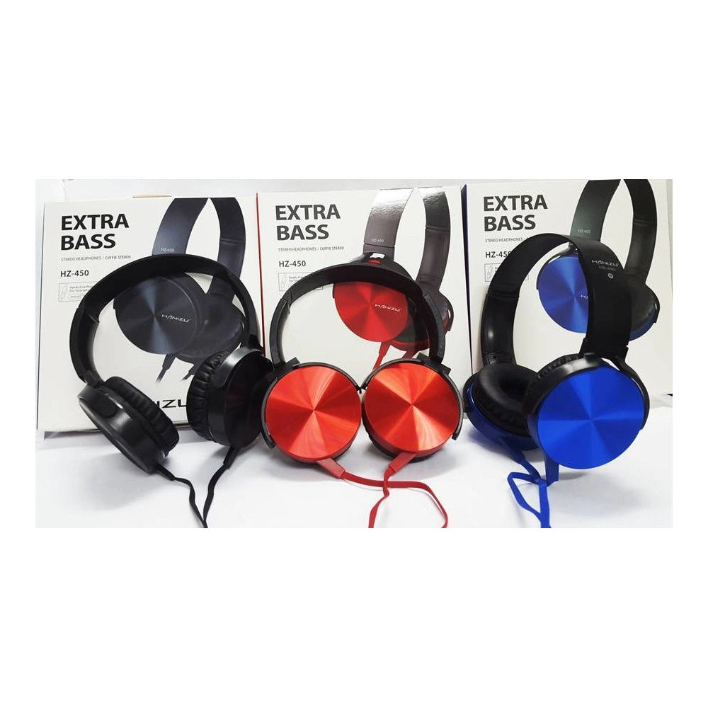 Trade Shop - Cuffie Stereo Studio Smartphone Tablet Ipod Pc Sport Extra Bassi Hz450 Hanizu -