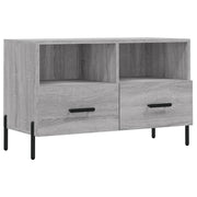 Mobile TV multimediale mensola TV credenza TV sala da pranzo soggiorno camera da letto Sonoma 80 x 36 x 50 cm legno ingegnerizzato grigio 02_0028469