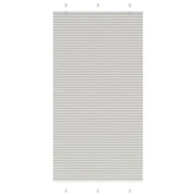 Tenda Plissettata Grigio Chiaro 105x200 cm Larghezza Tessuto