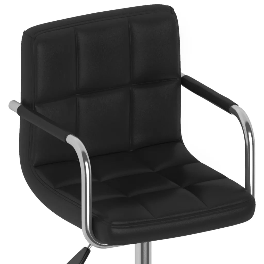 Sedia da Ufficio Girevole Nera in Similpelle cod mxl 55006