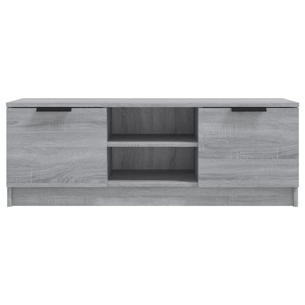 Mobile TV multimediale mensola TV credenza TV sala da pranzo soggiorno camera da letto Sonoma 102 x 35 x 36,5 cm legno ingegnerizzato grigio 02_0028349