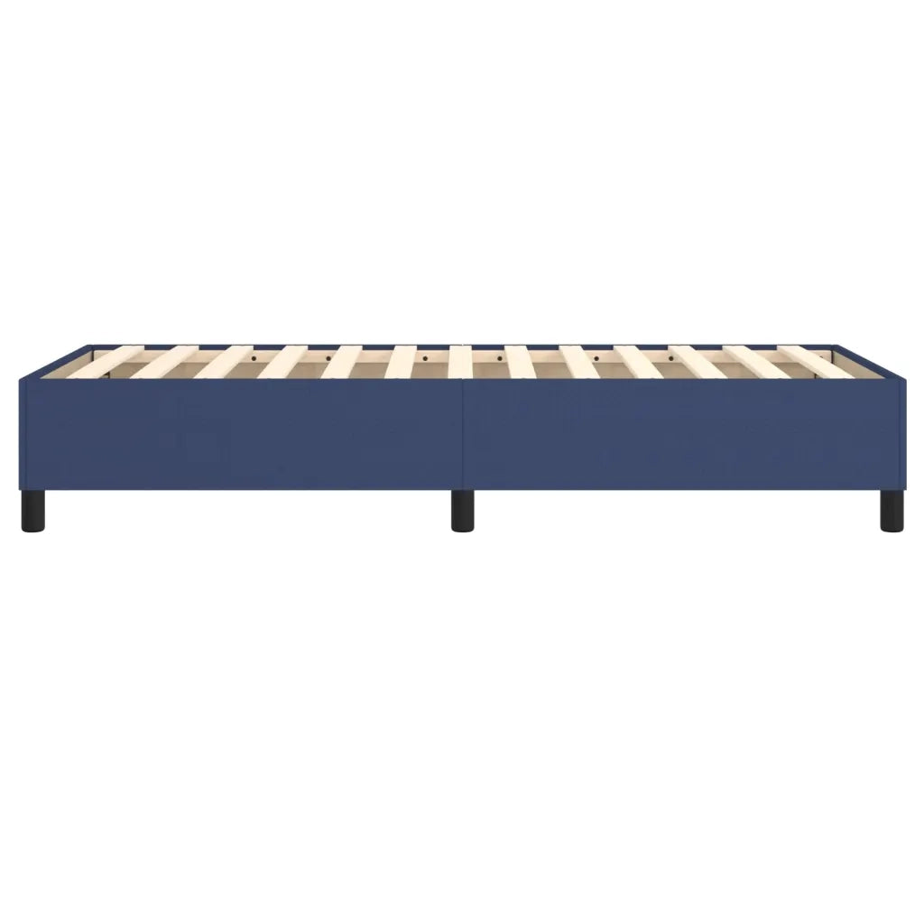 Struttura Letto a Rete a Molle-Giroletto Blu 90x200 cm in Tessuto 363066