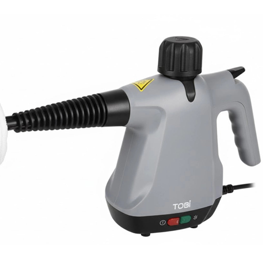 Trade Shop - Pulitore A Vapore Portatile 1500w Con 15 Accessori Per Pulizia Profonda Cucina Bagno Auto -