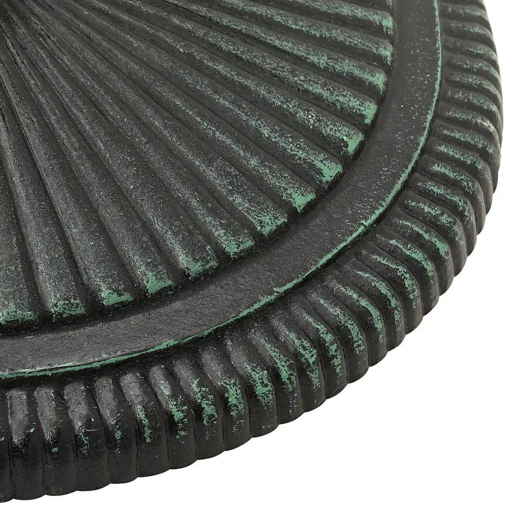 Base per Ombrellone-Supporto per ombrellone Verde 45x45x30 cm in Ghisa