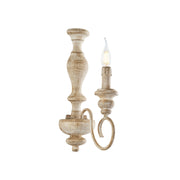 Cascina Applique in legno e ferro bianco e tortora 1 luce .13 P.21 BL265-AP1-BT