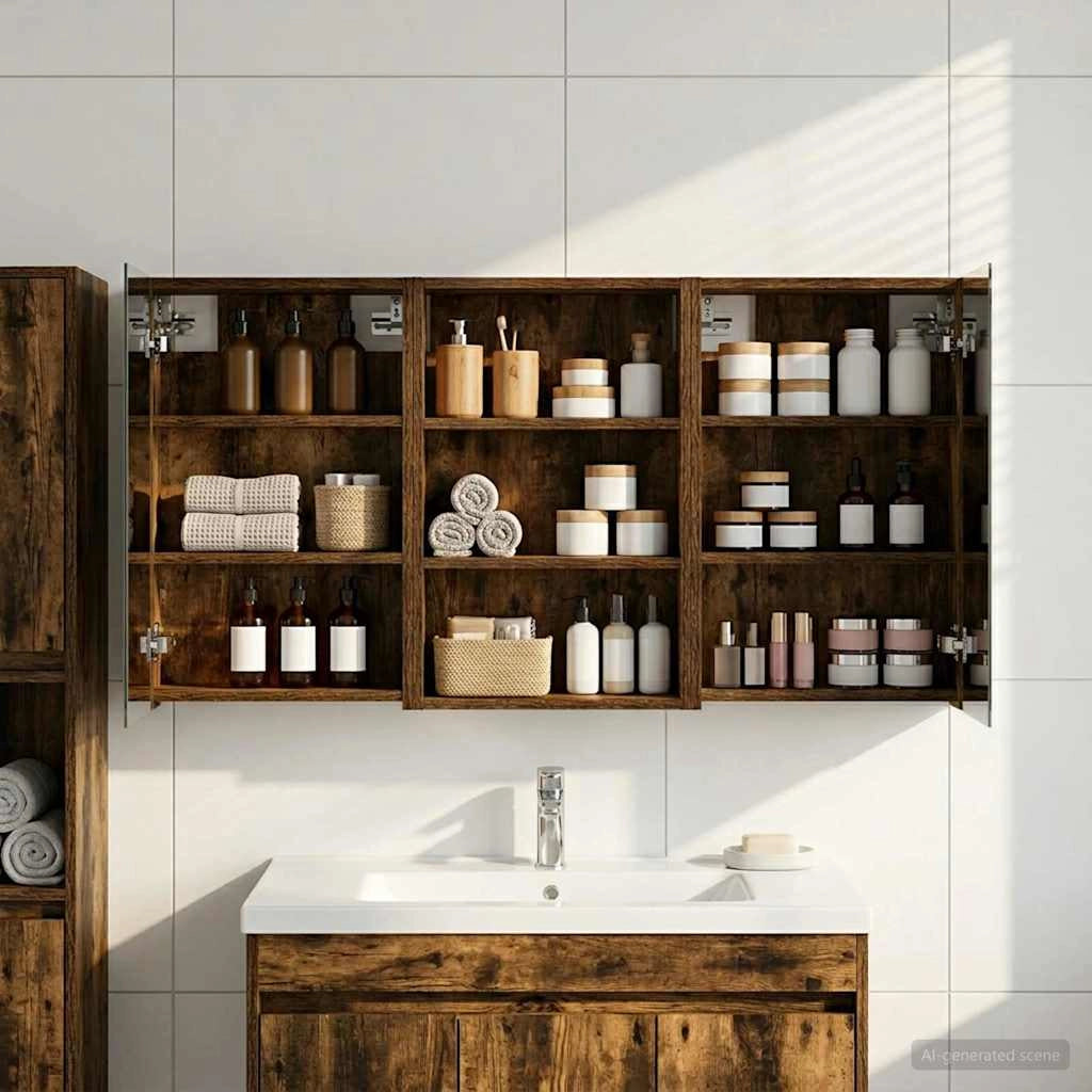 Set di Armadi da Bagno 3 pz 120 x 10,5 x 60,5 cm 3403732