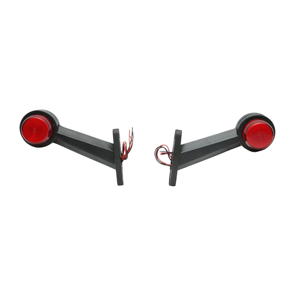 Lampada laterale con LED NEON, 12-24V, rosso-bianco, Breckner Germany