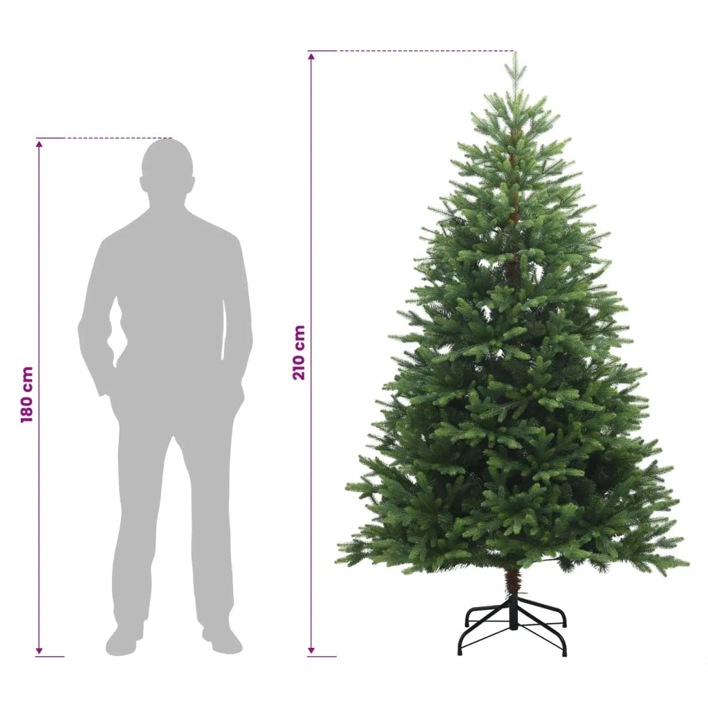 Albero di Natale Artificiale con Rami Pieghevoli 210 cm 42055616