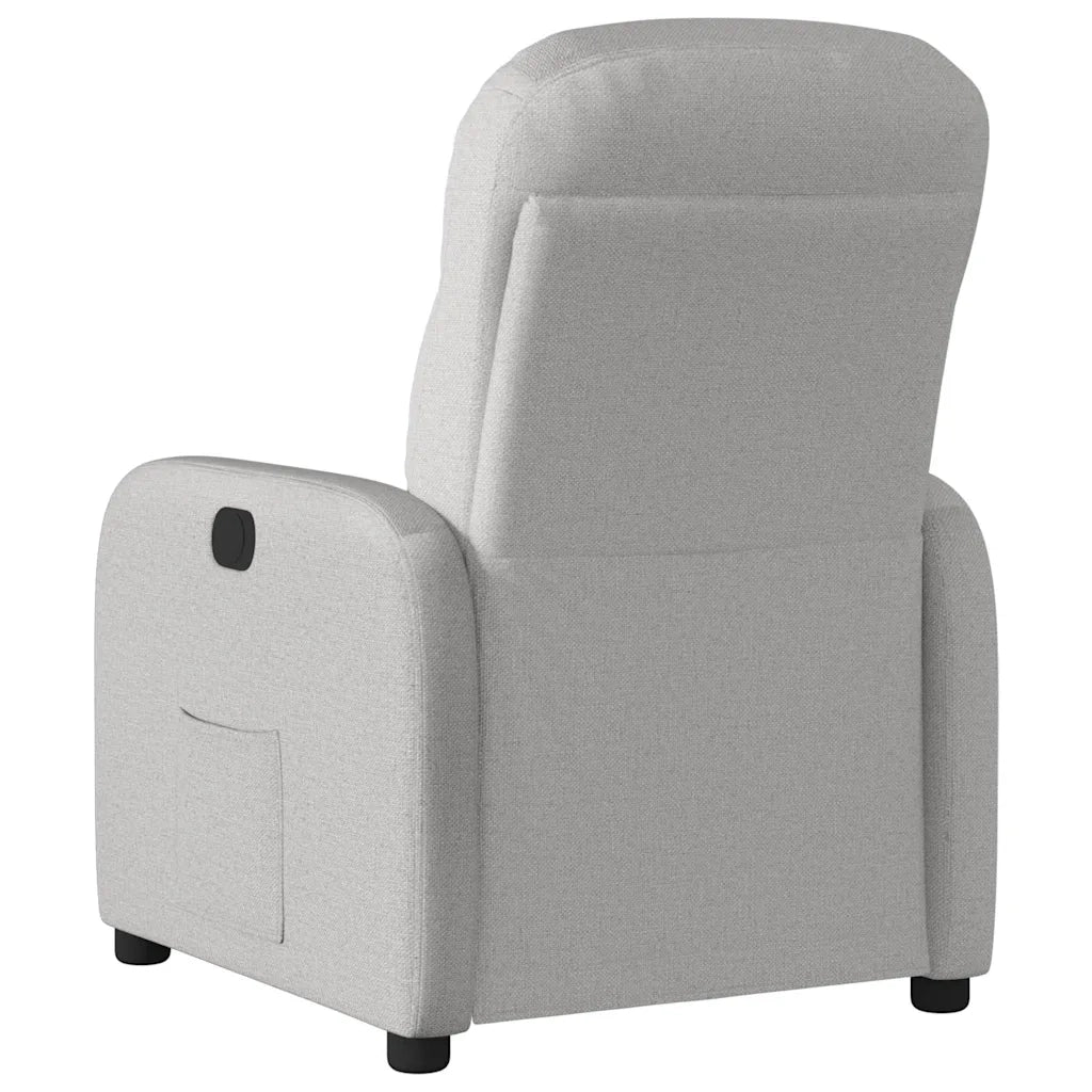 Poltrona Elettrica Reclinabile Grigio Nuvola in Tessuto 3302961