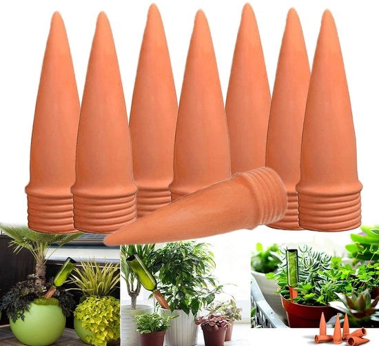 Sistema di irrigazione automatico, 8 pezzi, irrigazione a gocce, contenitore, autoirrigazione, impianto di irrigazione per piante per giardino, terrazza, serra, fiori, piante.