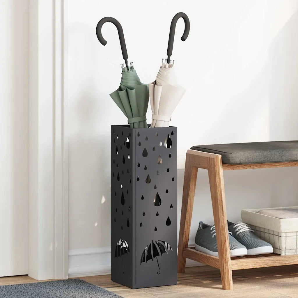 Supporto per Ombrellone Nero 15,5 x 15,5 x 49 cm Metallo CFW8053924