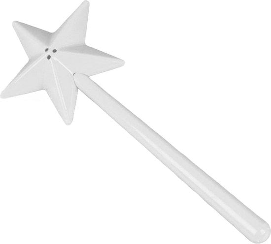 Spazzola Magica Scuotitore Dispensatore di Sale e Pepe Scuotitori di Spezie con Fori per Feste di Halloween Accessori di Cucina Natale - Stile Bohemien - Bianco