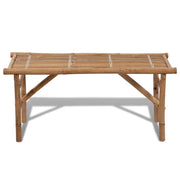 Panca da Giardino Pieghevole-Sgabello-Panca da esterno 118 cm in Bamb¨´