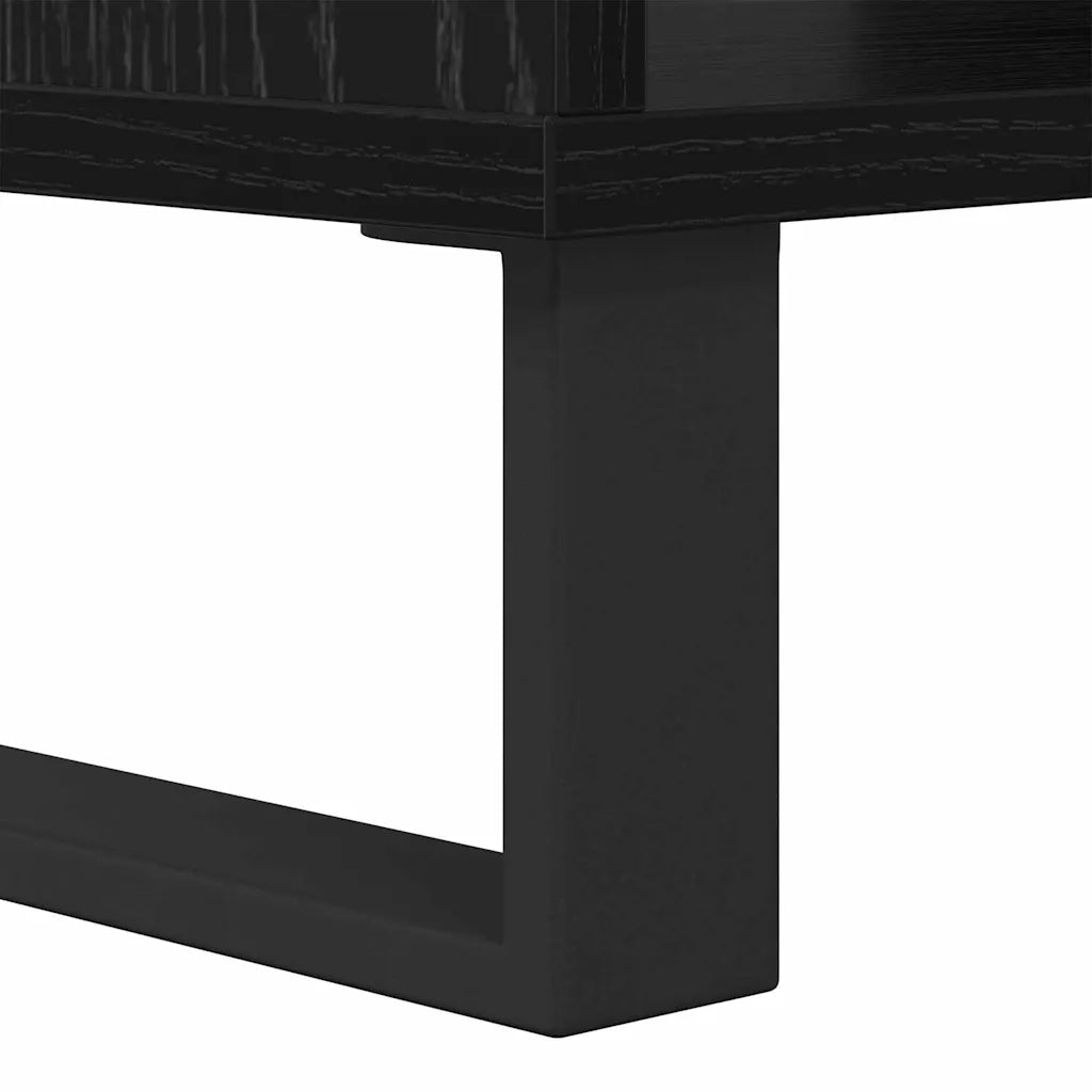 Tavolino da salotto Rovere nero 60 x 50 x 40 cm 879614