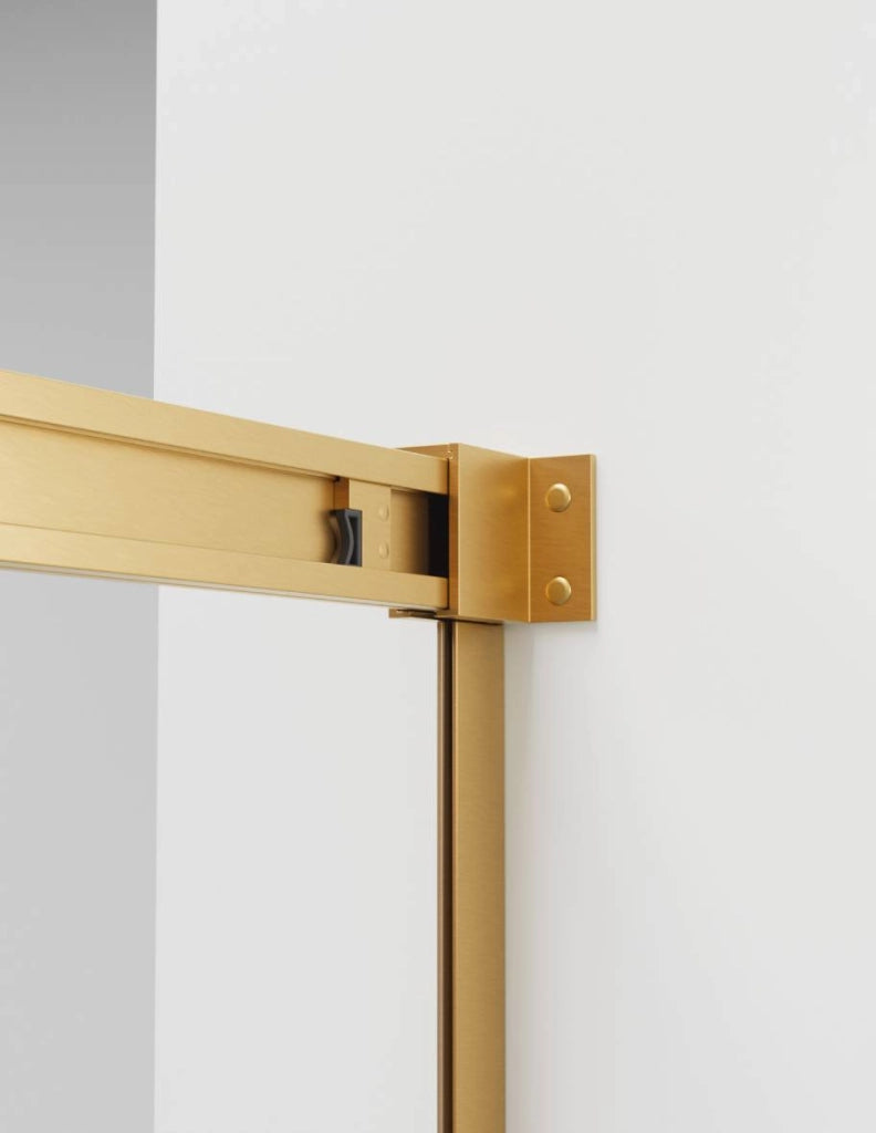 Box doccia ingresso angolare 2+2 THALASSA (BASIC) 120x90 cm Oro vetro trasparente