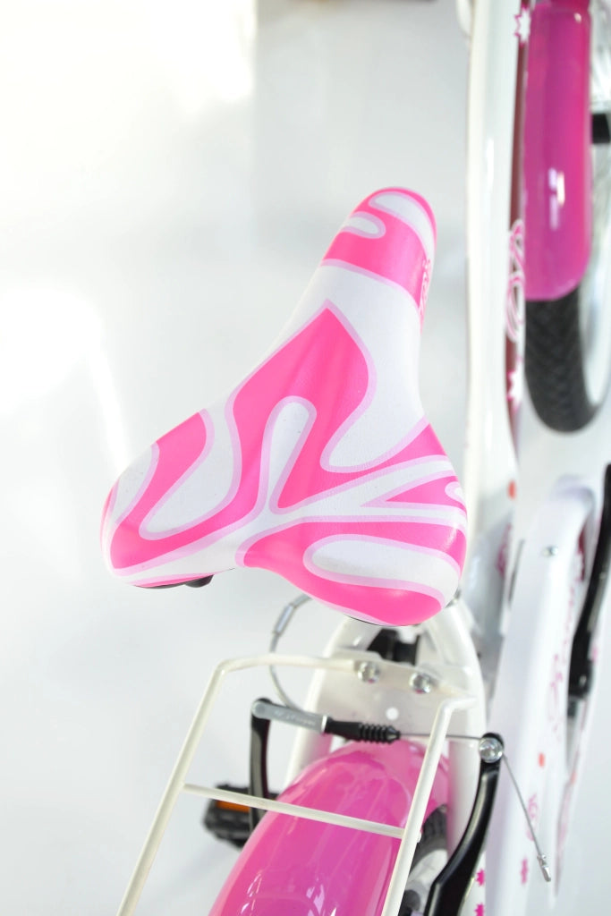 SCH ROSES 20", bicicletta per bambini, adatta a bambini tra i 6 e i 10 anni, per altezza tra 120 e 155 cm, cestino, camp