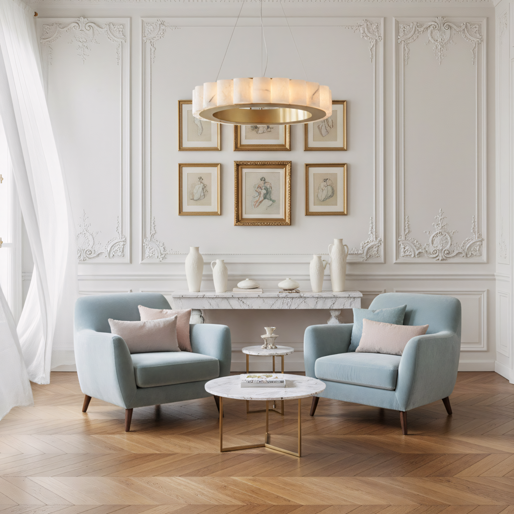 Lampada Da Soffitto App1801-cp 50 Cm Brush Gold