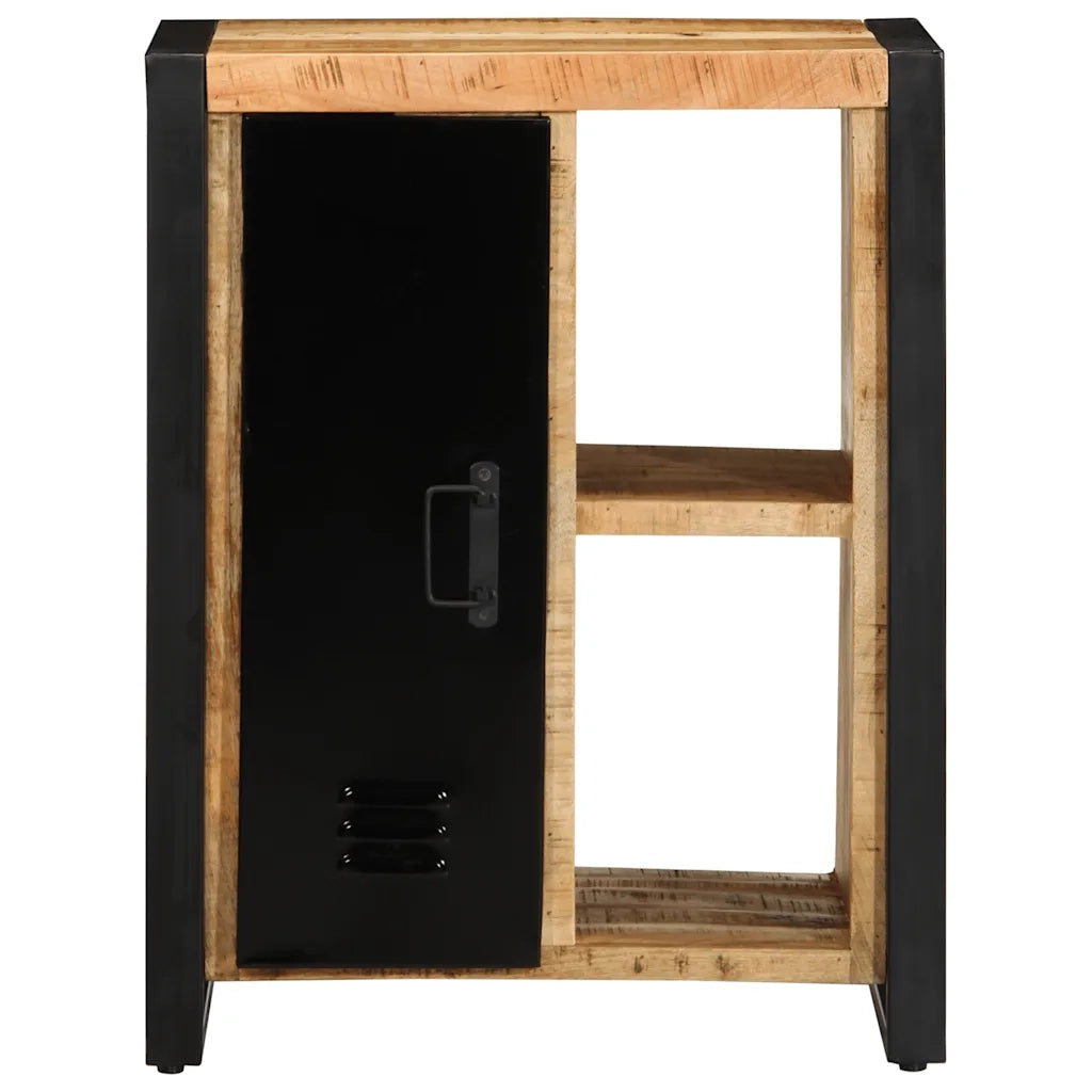 Credenza-Buffet-Armadio da cucina 55x35x70 cm in Legno Massello di Mango Grezzo 778270