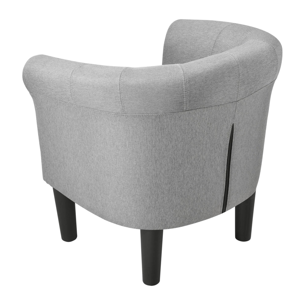 Poltrona lounge seduta in tessuto di poliestere 70 cm grigio chiaro 03_0001934