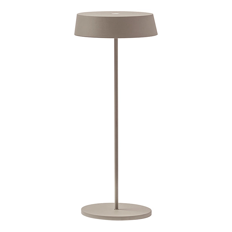 Inemuri Lampada da Tavolo Portatile Cipria LED 2,2W 2700K IP54, Ricaricabile USB, Dimmer Touch Integrato - Rossini Illuminazione