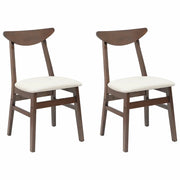 Sedie da pranzo 2 pz | Sedie da cucina Marrone Chiaro 42 x 47.5 x 81 cm