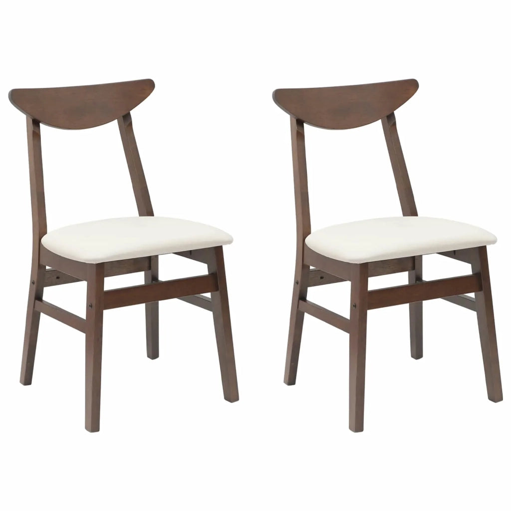 Sedie da pranzo 2 pz | Sedie da cucina Marrone Chiaro 42 x 47.5 x 81 cm