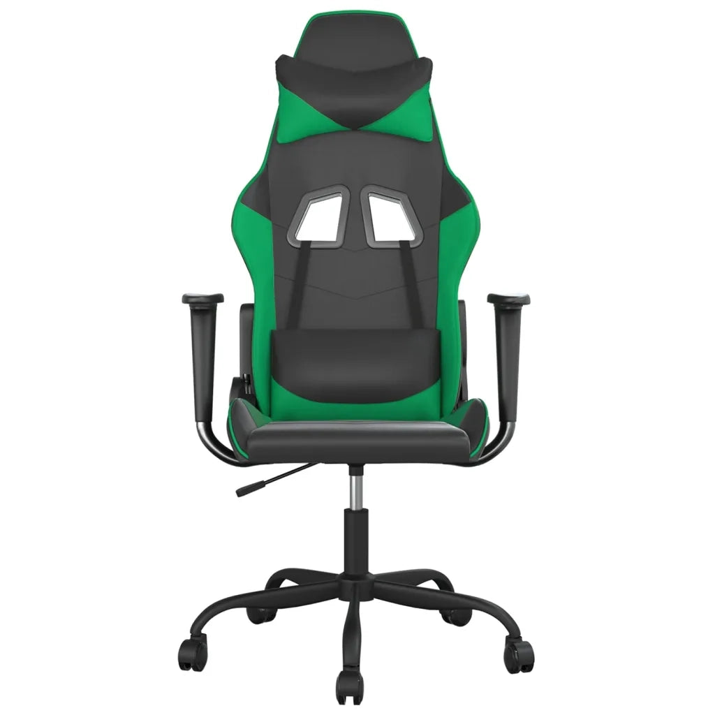 Sedia da Gaming | Sedia da e-sports Nera e Verde in Similpelle