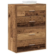 Armadi con 2 Cassetti 2 pz Legno Antico 60x31x40 cm Truciolato 858836