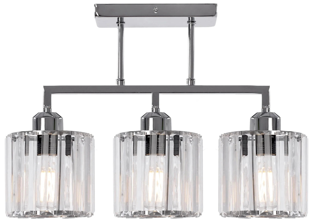 Lampada Pensile Glamour Cromo 3xe27 392228