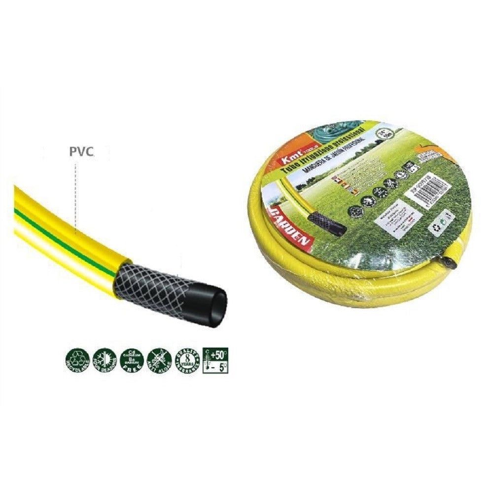 Trade Shop - Tubo Irrigazione Retinato Professionale 3/4" 10mt Flessibile Da Giardino 9009798 -