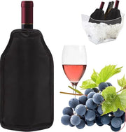 Porta vino impermeabile con cinturino per spalla - Adatto per vino, champagne e bevande gassate - Ideale per feste e pic nic - Nero - Perfetto per viaggi!