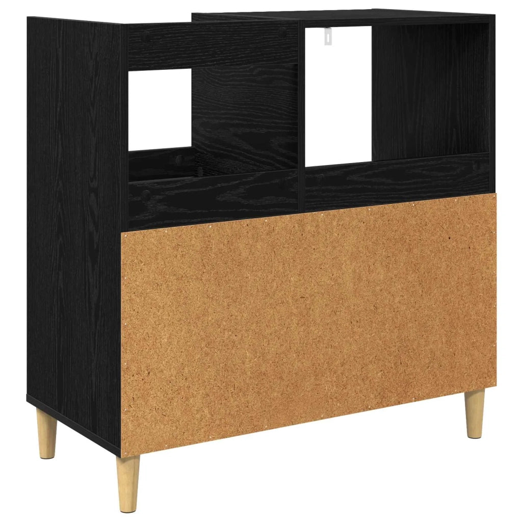Supporto per giradischi Rovere Nero 82 x 39,5 x 82,5 cm 8012883