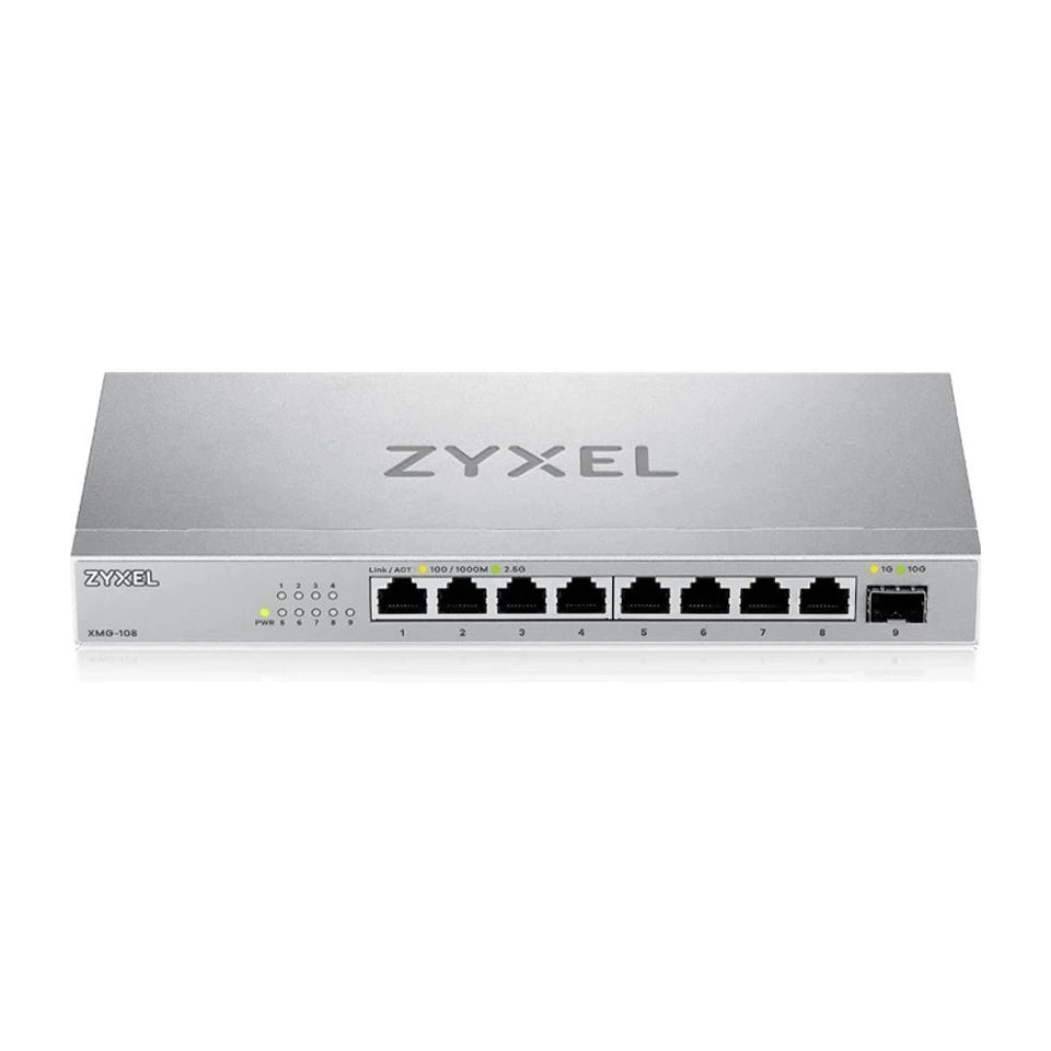 Zyxel XMG-108 Switch Ethernet 2.5G non gestito (100/1000/2500) Argento